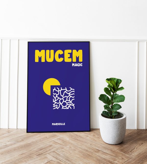 gros plan affiche Mucem Marseille