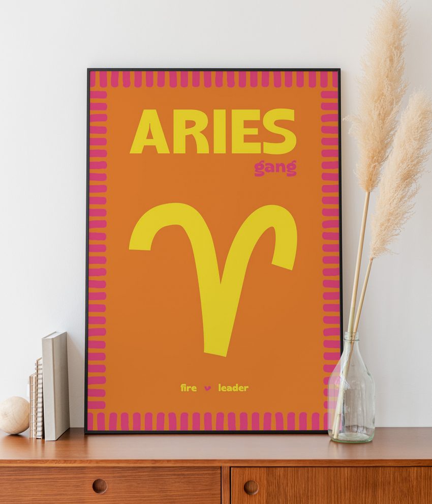 Affiche Bélier encadrée décoration