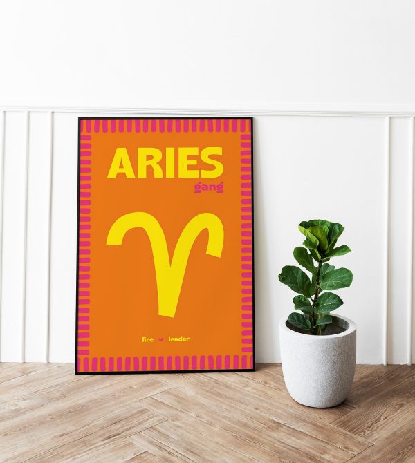 Poster Bélier illustration graphique