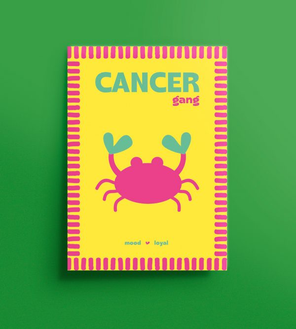 Affiche signe astrologique Cancer douce