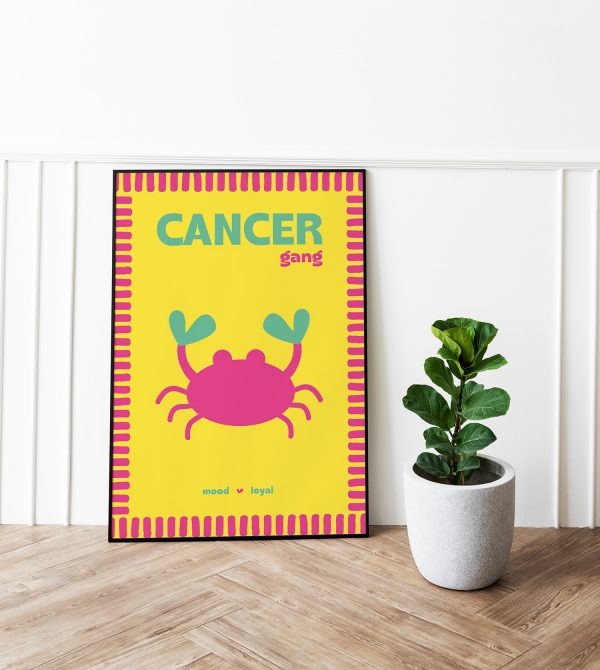 Affiche Cancer encadrée décoration