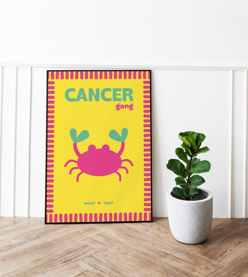 Affiche Cancer encadrée décoration