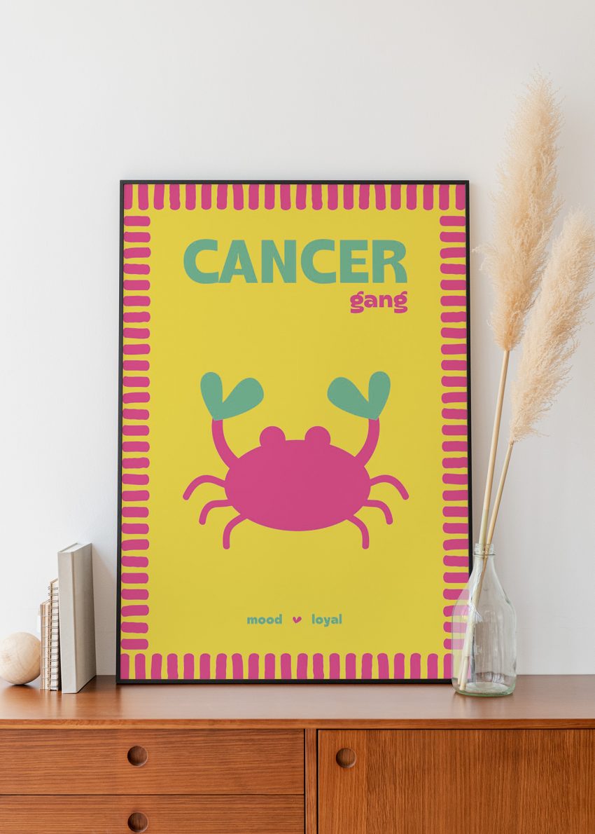 Poster Cancer illustration graphique