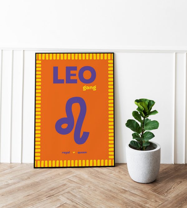 Déco murale Lion signe astro