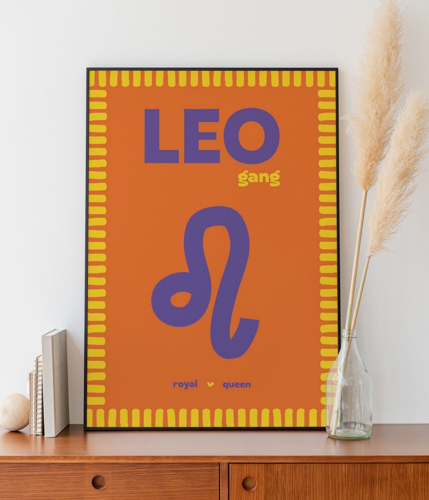 Illustration Lion signe du zodiaque