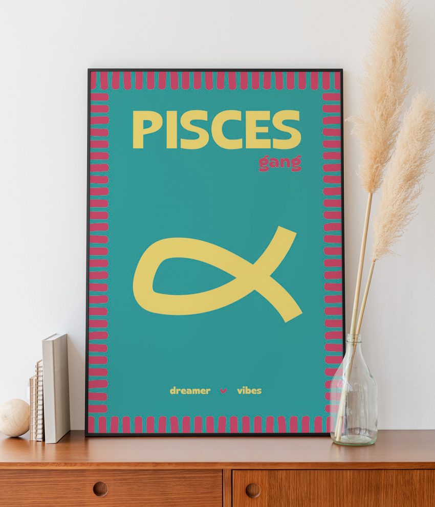 Déco murale Poissons encadrée