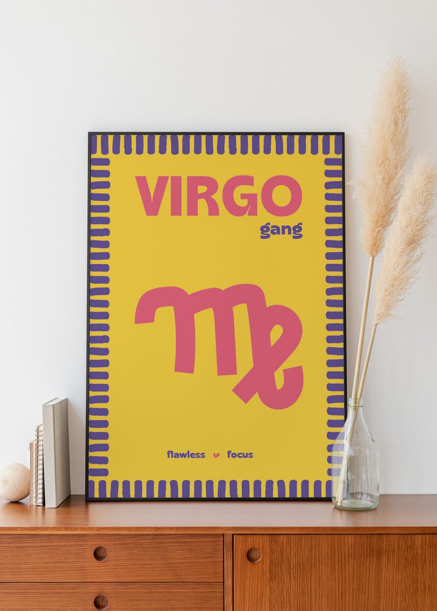 Poster Vierge design graphique